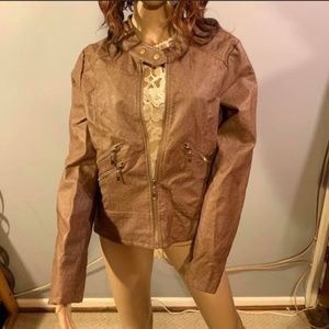 therapy Faux Leather Jacket, XL, Like new